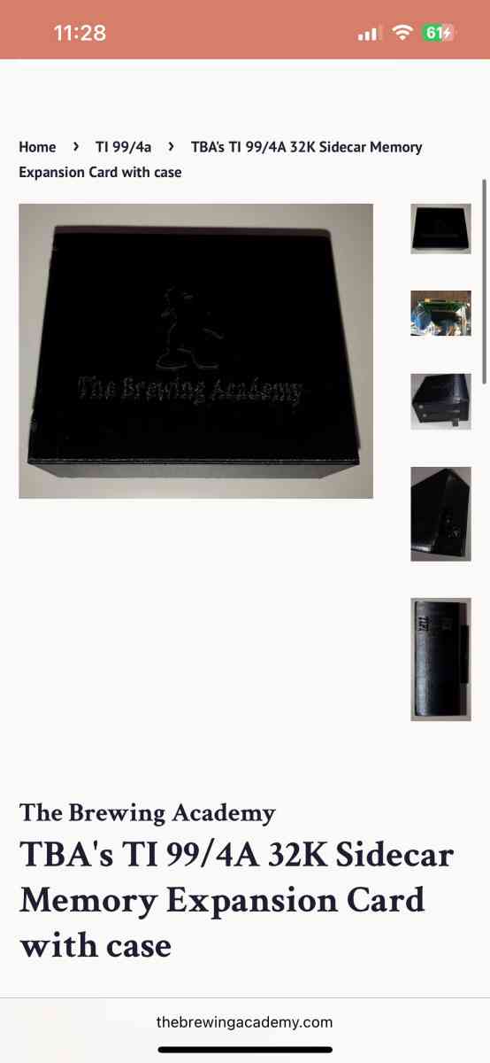 The Brewing Company Ti994a 32K Expansion Sidecar  Atari adap