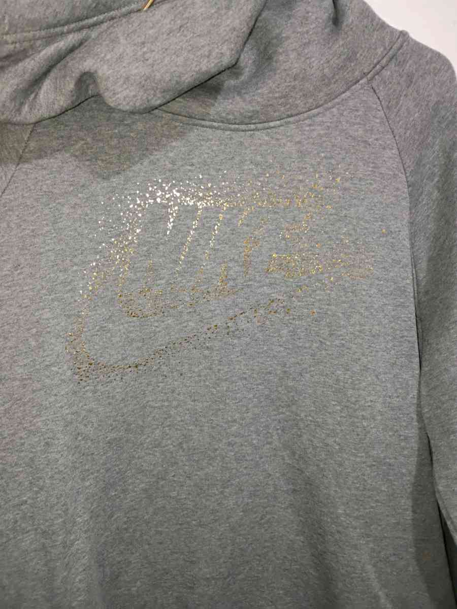 Sudadera con capucha Nike W NSW RALLY HOODIE METALIC