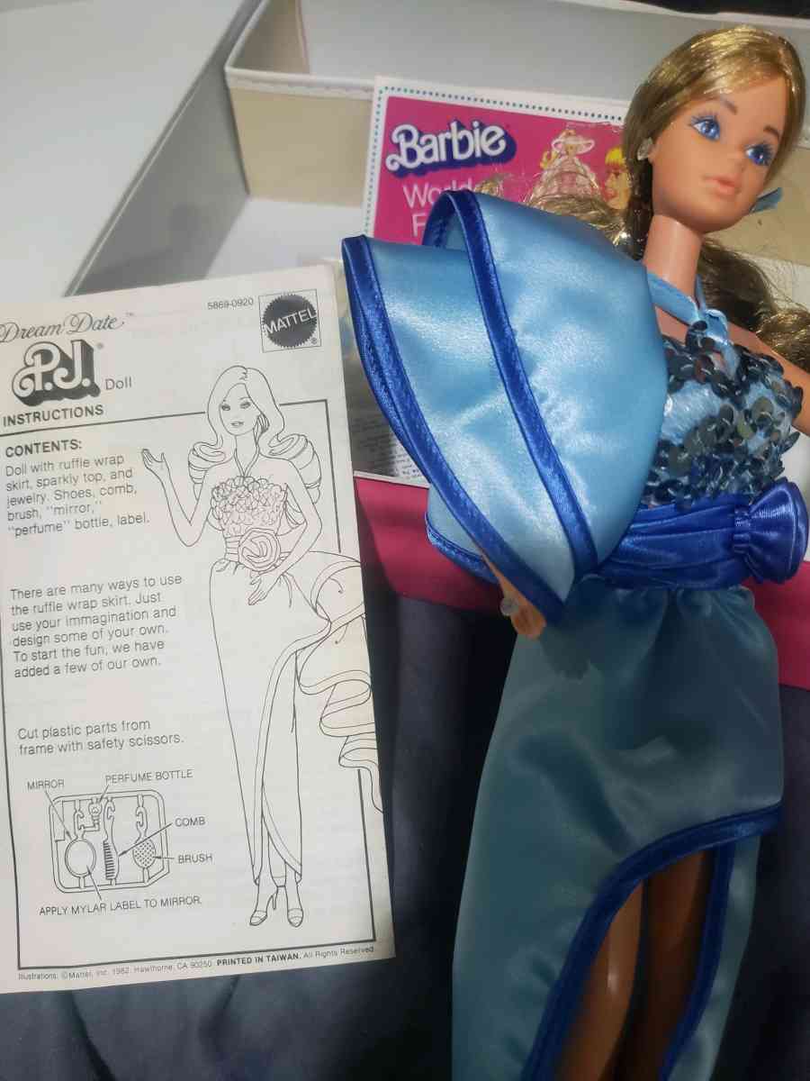 1982 Mattel Barbie Dream Date PJ Plus Xtra Barbie Doll