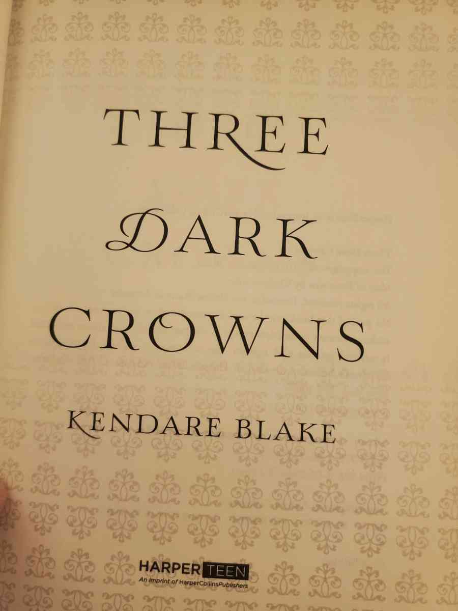 Three Dark Crowns by Kendare Blake Like New Hardcover - Anoka, Minnesota - FleaMarketBay
