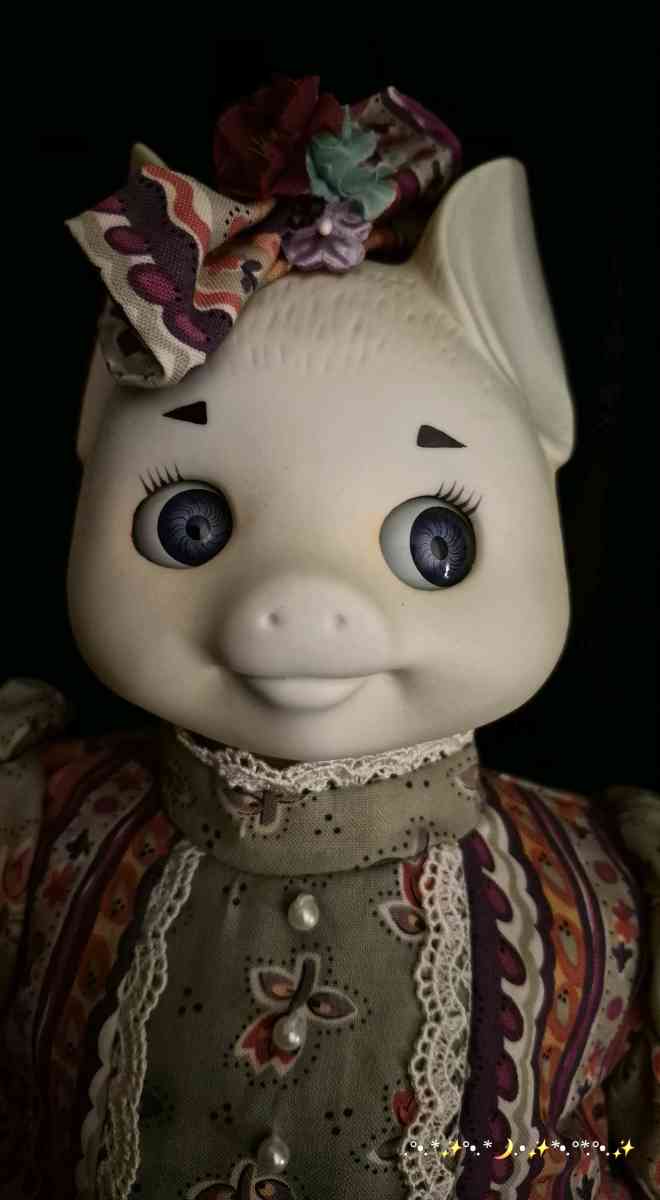 Vintage Dolly Dingle Pig Doll By Bette Ball Goebel - Riverside, California - FleaMarketBay