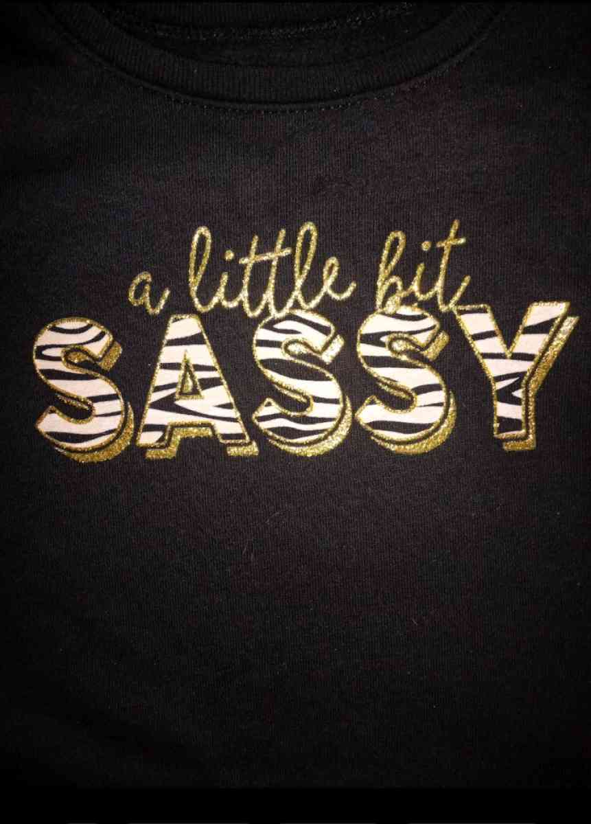 Little Sassy Sweatshirt Baby Girls Crew Neck Long Sleeve