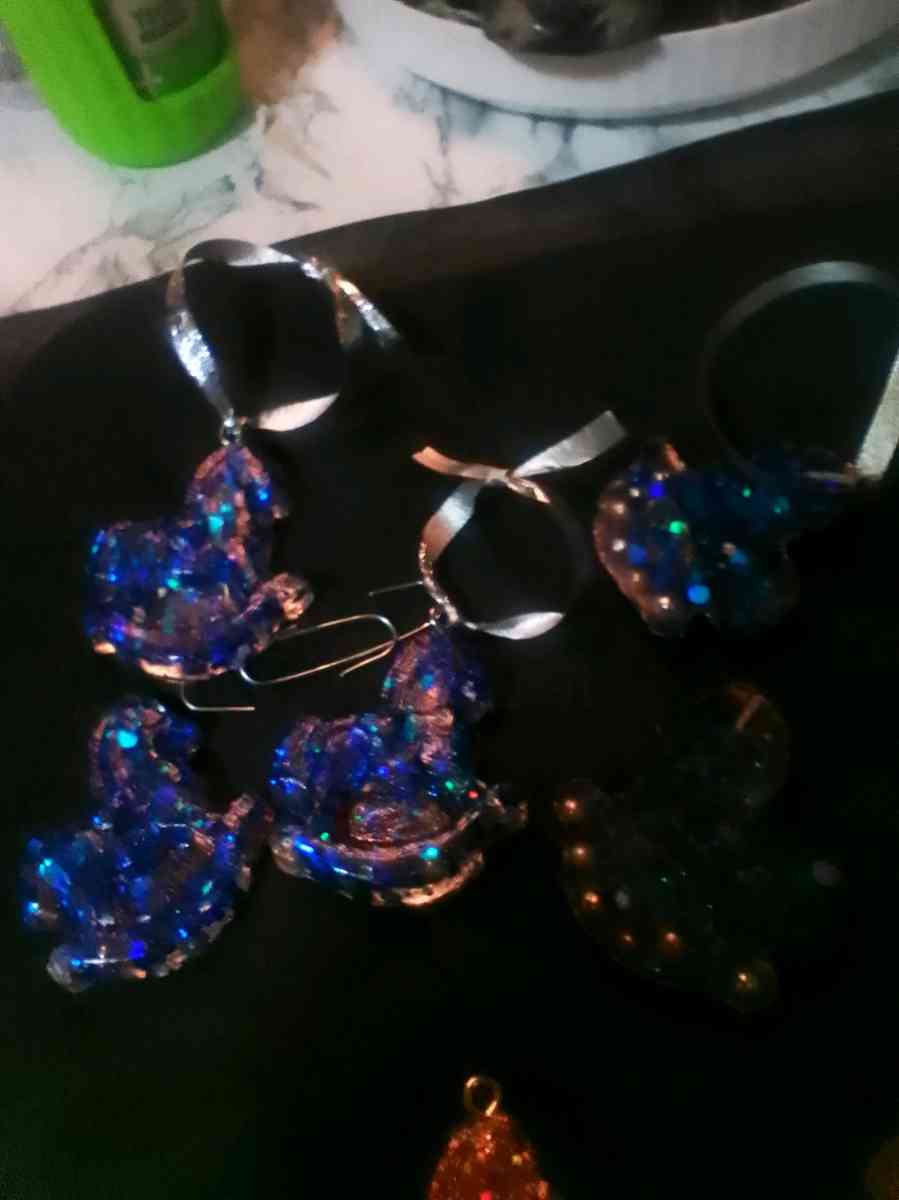 3piece rocking horse ornament set