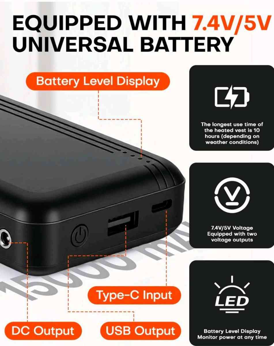 chaleco termico de hombre