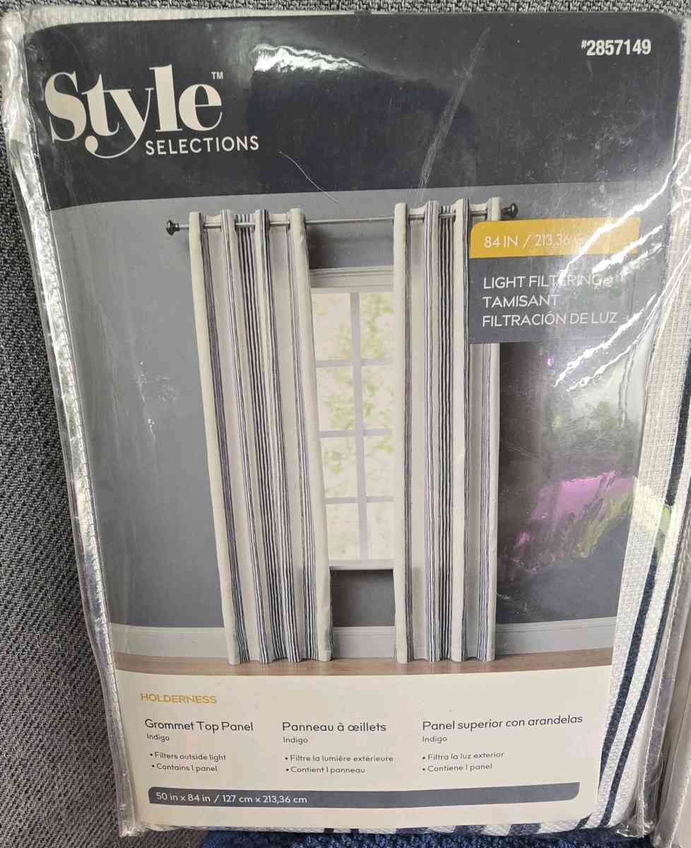 Holderness Light Filtering Curtains Panel Set 4  84 x 54 - Rio Rancho, New Mexico - FleaMarketBay