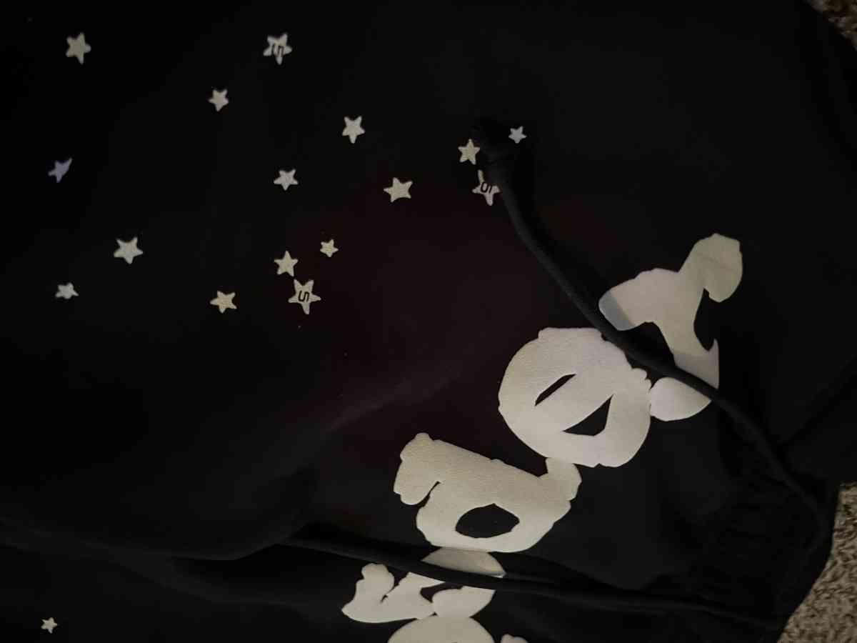 Sp5der OG Web Sweatpants Black Stars Mens Streetwear Joggers