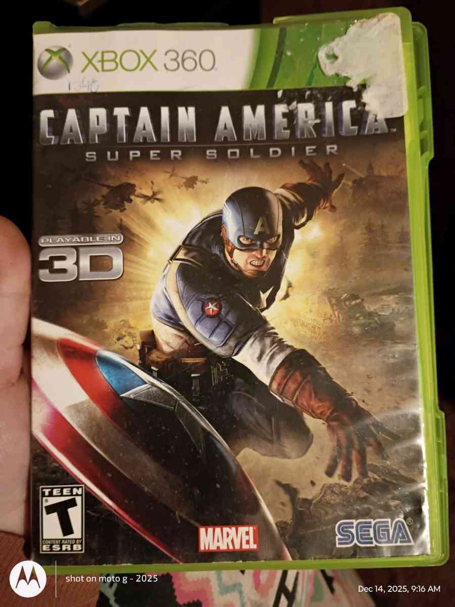 Xbox 360 Captain America Super Soldier