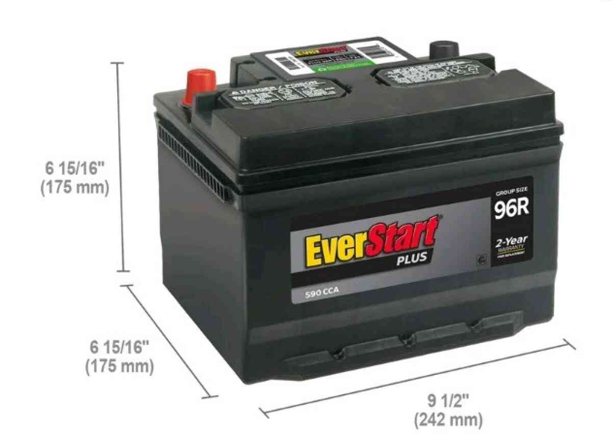 Brand New Everstart plus 96R Car battery