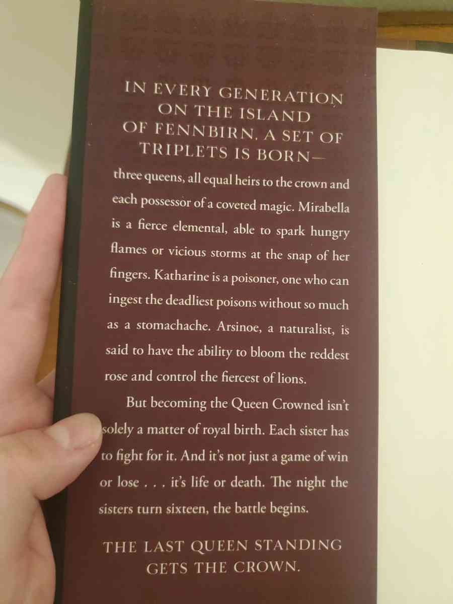 Three Dark Crowns by Kendare Blake Like New Hardcover - Anoka, Minnesota - FleaMarketBay