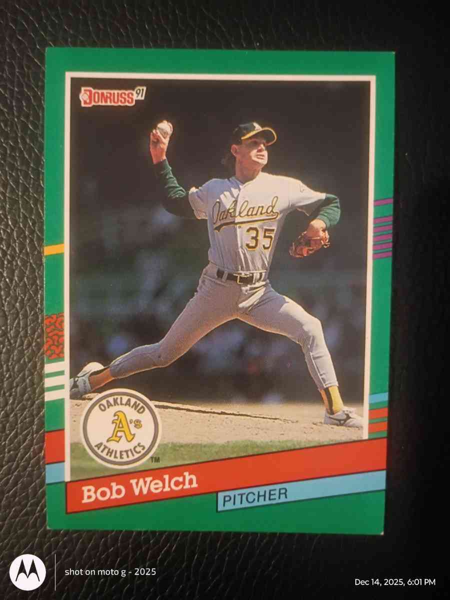Bob Welch Baseball Card