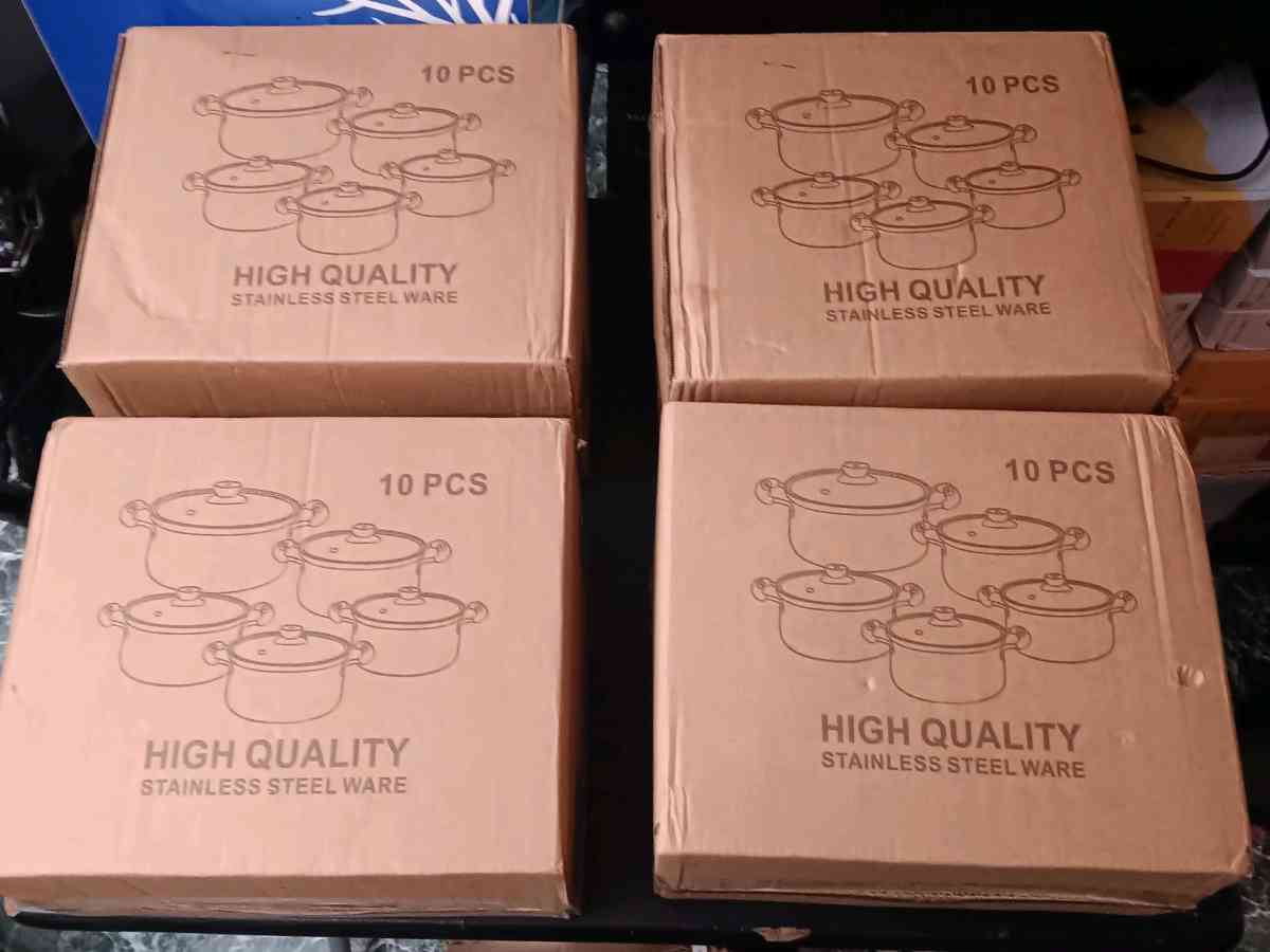 10PC HIGH QUALITY COOKING POT SET