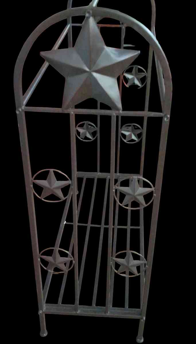 Rustic Metal Quilt Rack 3Tier Display Stand Western Star Tex - Philadelphia, Pennsylvania - FleaMarketBay