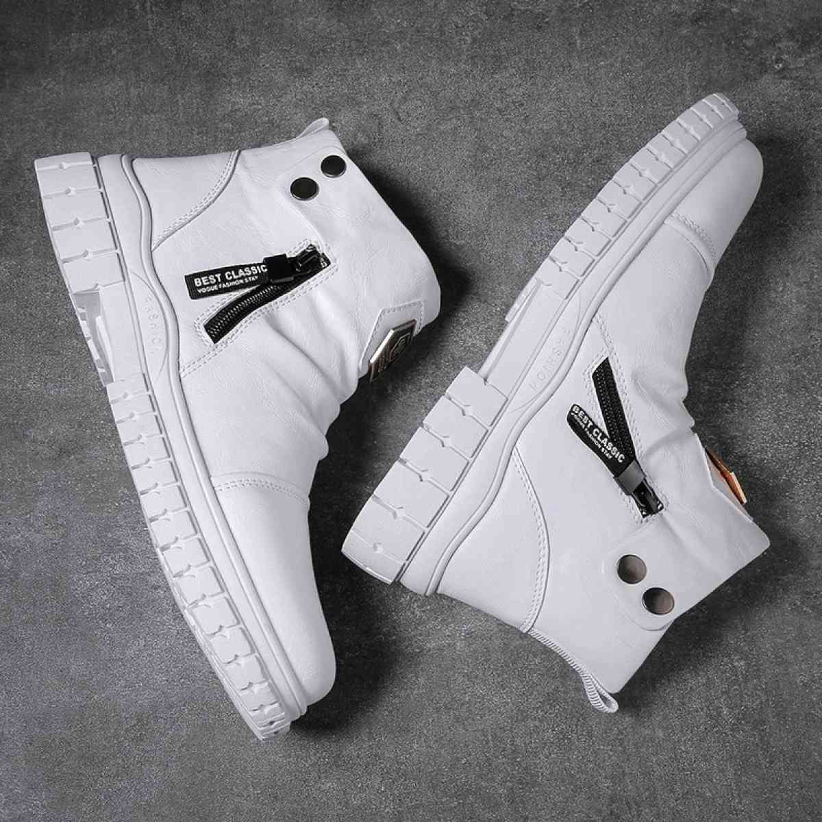 pu Leather Comfortable fashion mens boots size 43 and 44