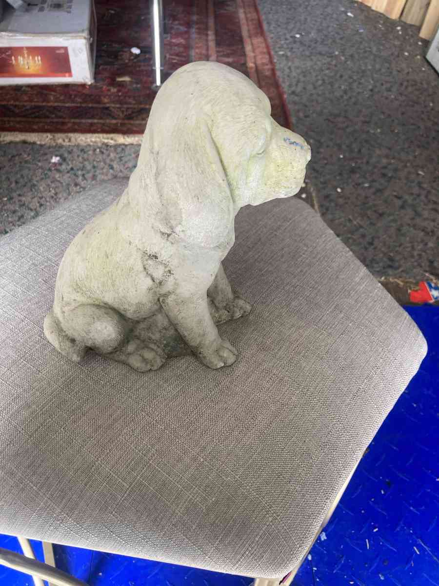 Concrete Dog Statue