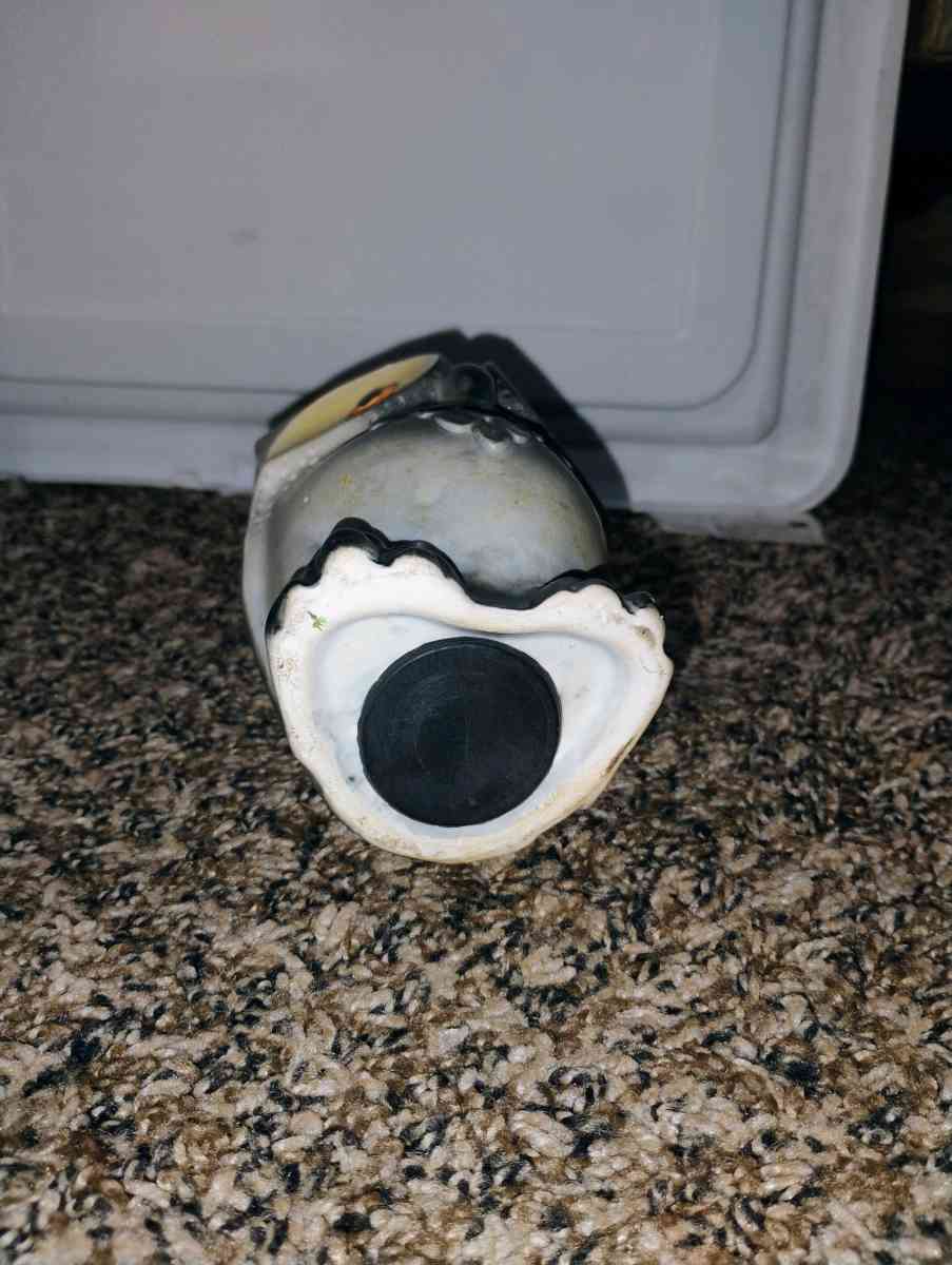 vintage Lefton brand ceramic Barn owl coin bank 1960s1970s