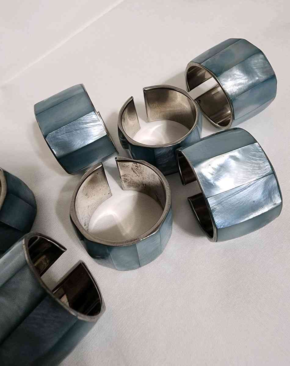 Mother of Pearl Abalone napkin rings