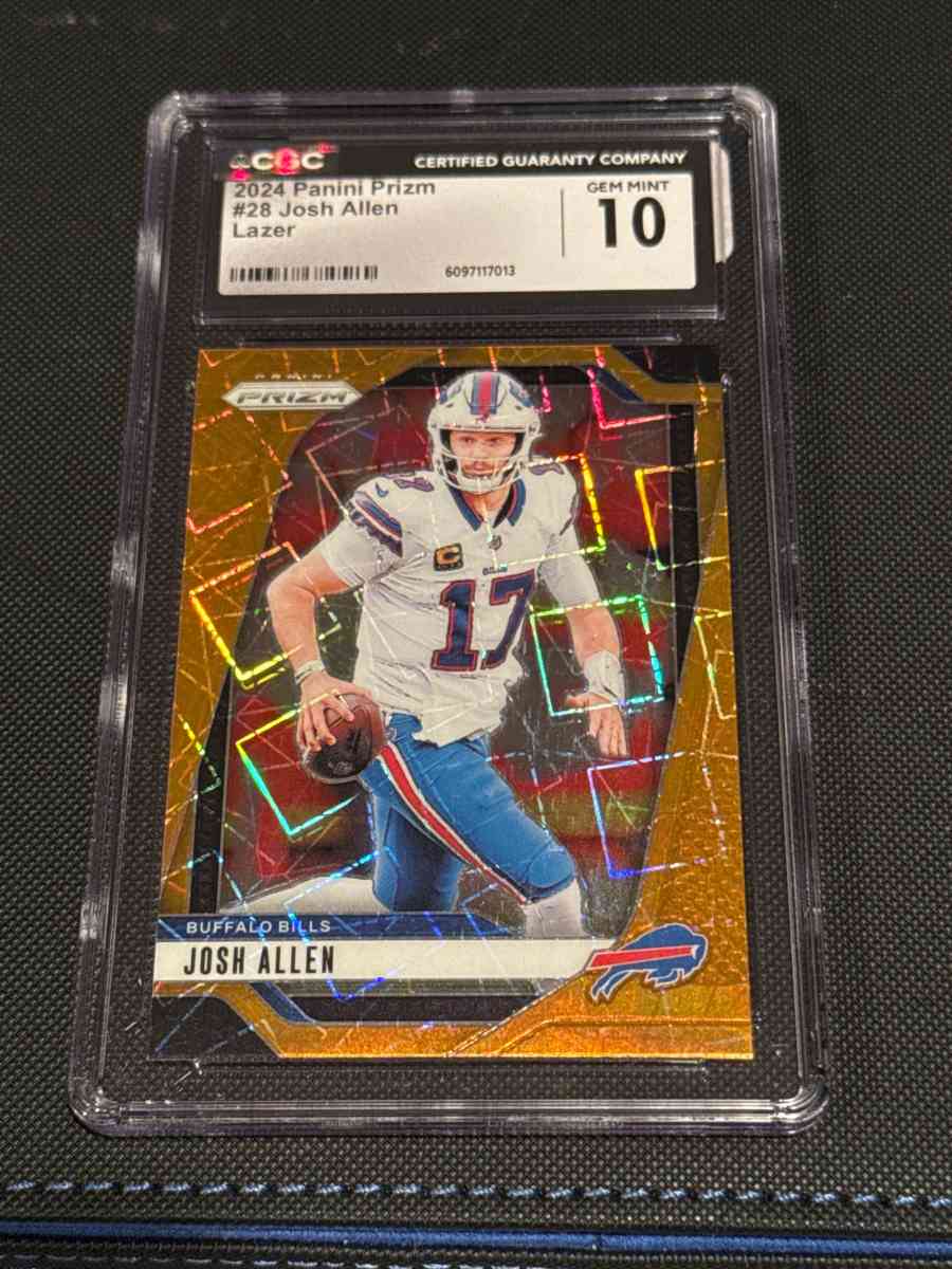 2024 Panini Prizm Josh Allen Lazer  CGC Gem Mint 10 - Waynesville, Missouri - FleaMarketBay