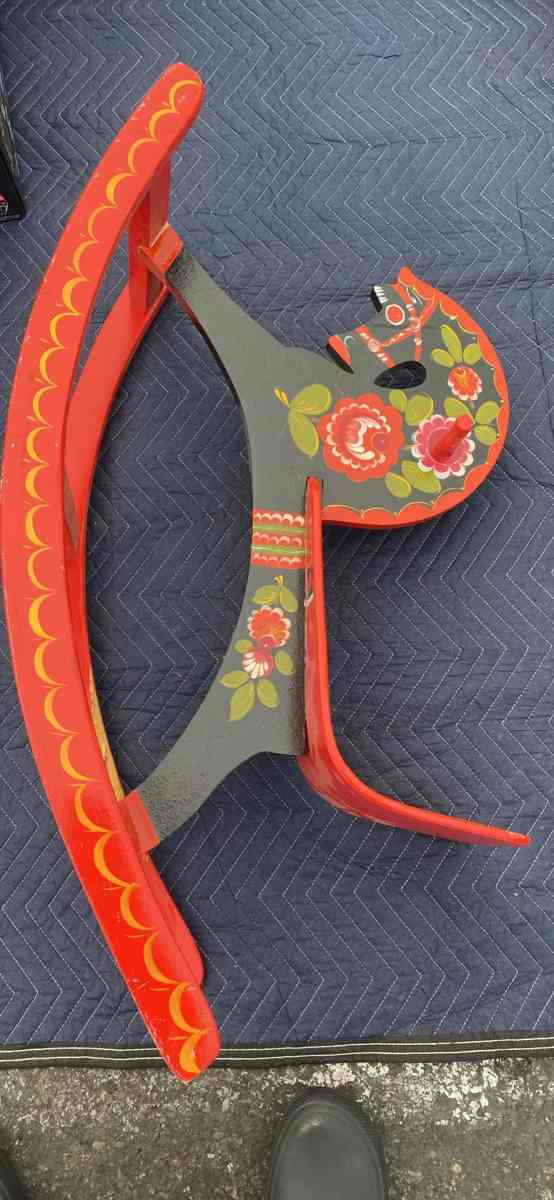 toddler wooden rocking horse