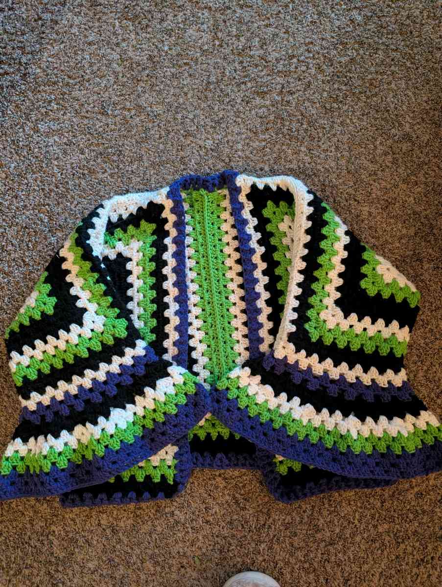 crochet flare cardigan - Alicia, Arkansas - FleaMarketBay