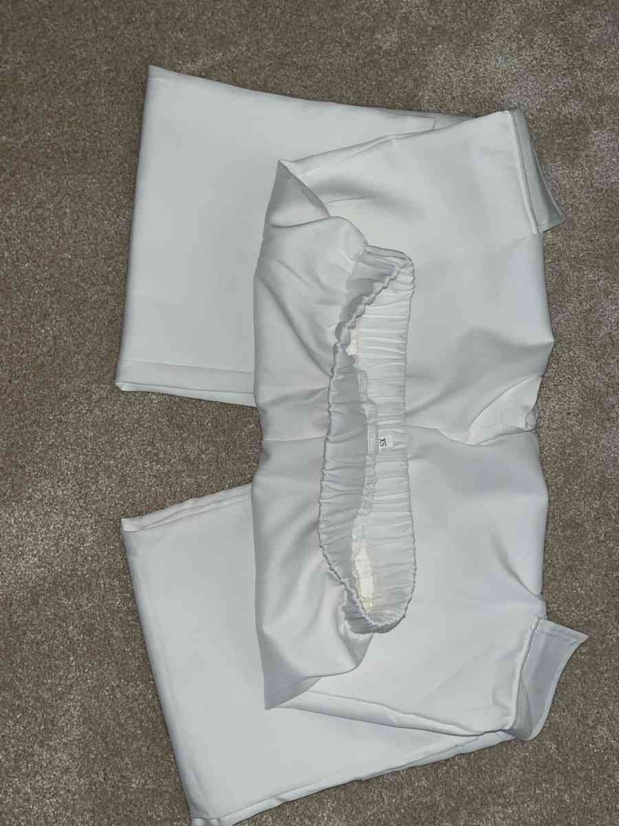 Y2K Cross Graphic  White Cargo Pants Size XS