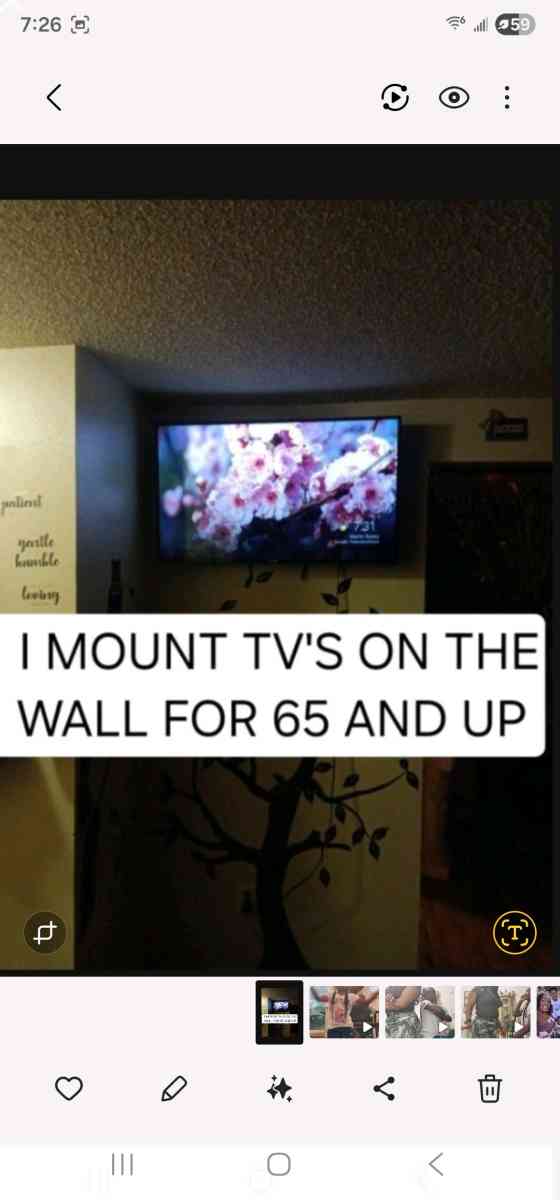 MOUNT TVS ON THE WALL FOR 65 AND UP - Lancaster, California - FleaMarketBay