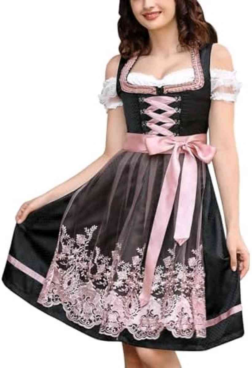 Highquality Authentic Dirndl Plus Size 5XL  3 Piece Set New