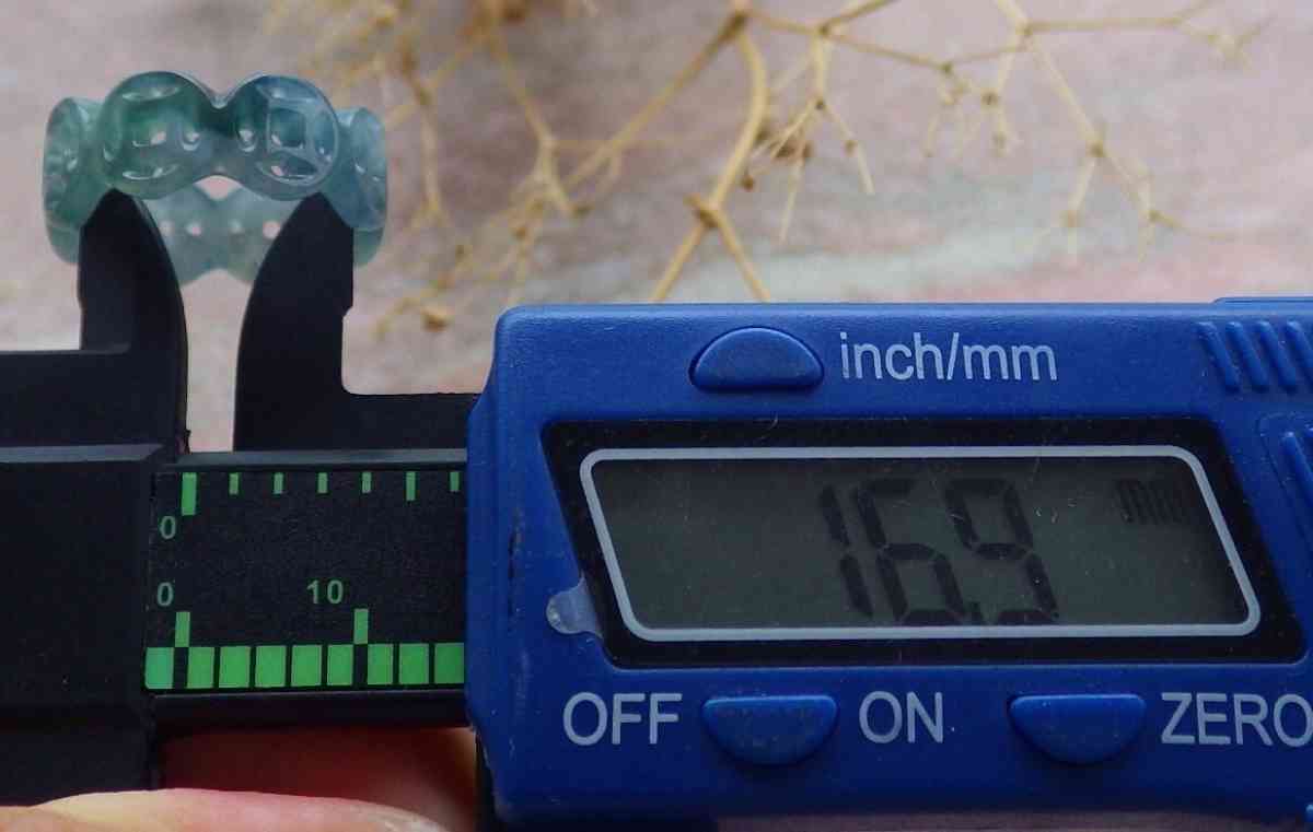 Certificate Jadeite Jade Green Ring Old Money Coin size6