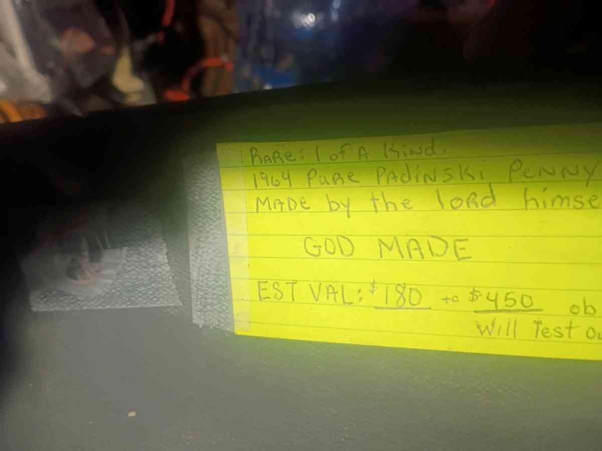 Rare 1 of kind 1964 pure platinum padinski penny