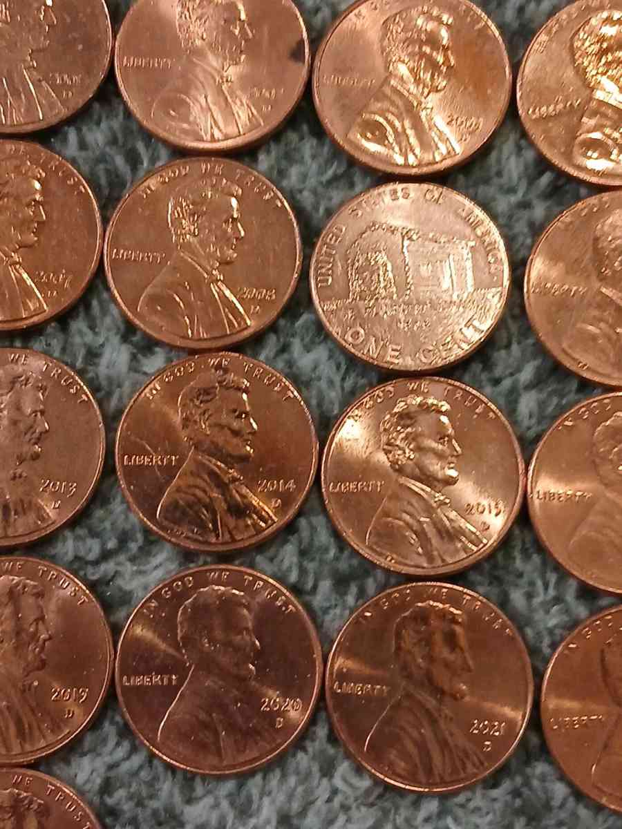 2000 to 2025 US 1c COINS
