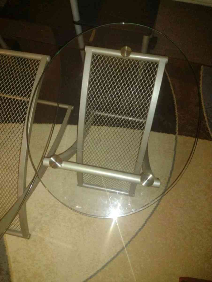 glass coffee table set TV stand included