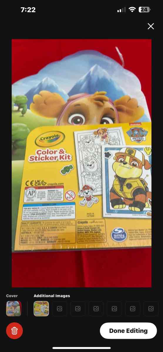 Crayola Paw Patrol coloring kit - Albert City, Iowa - FleaMarketBay