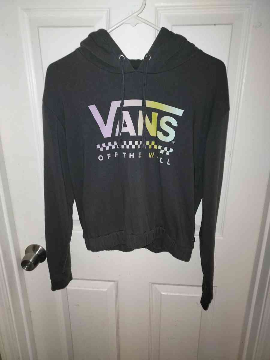 Vans Charcoal Hoodie with Multicolor Logo