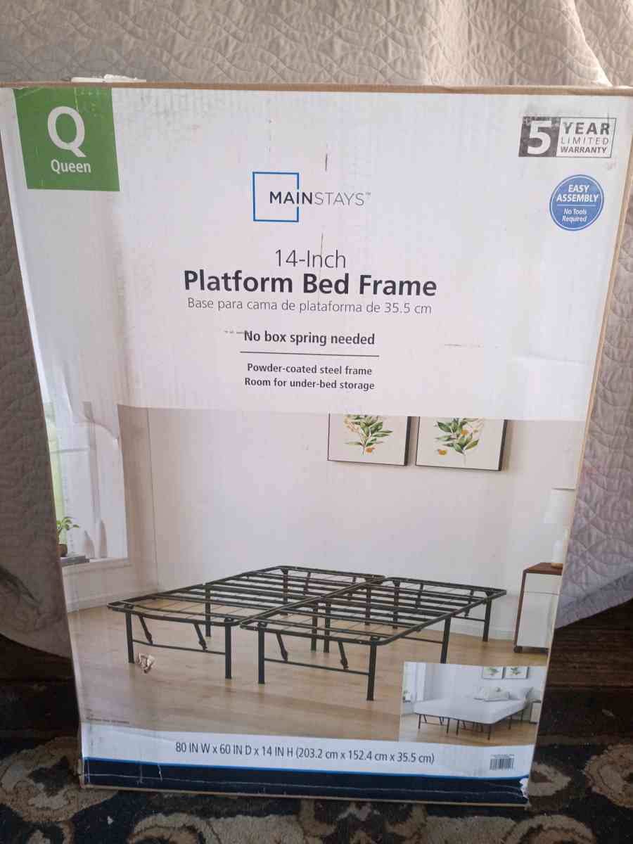 queen platform bed frame