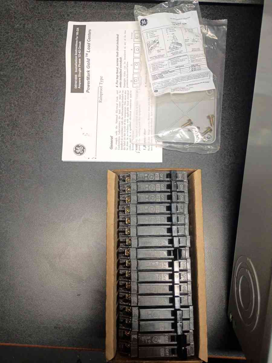 breaker panel and breakers