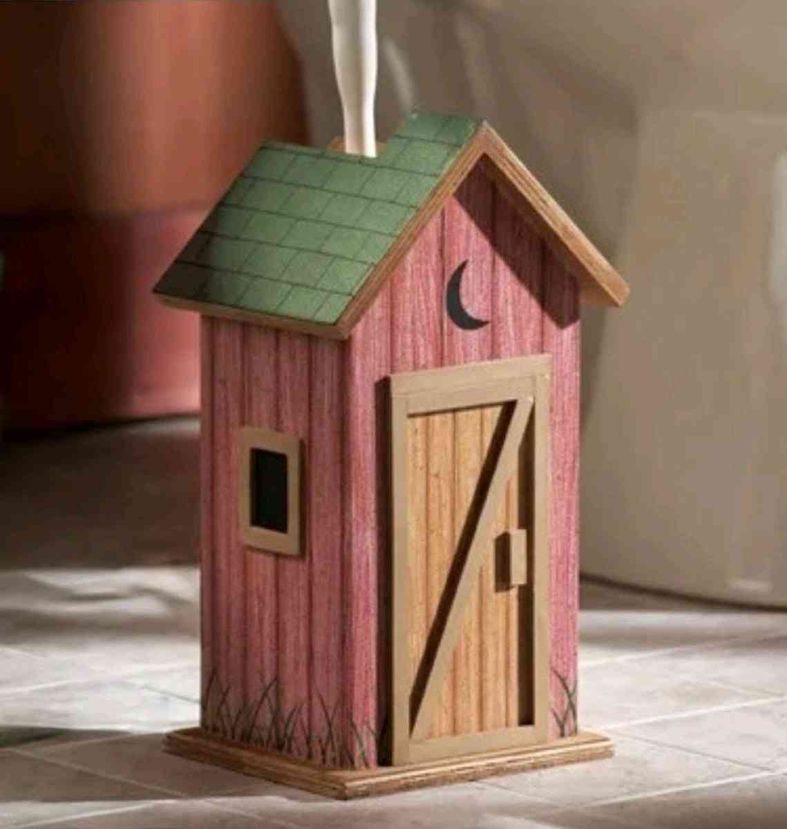Outhouse toilet Brush Holder Brush Included