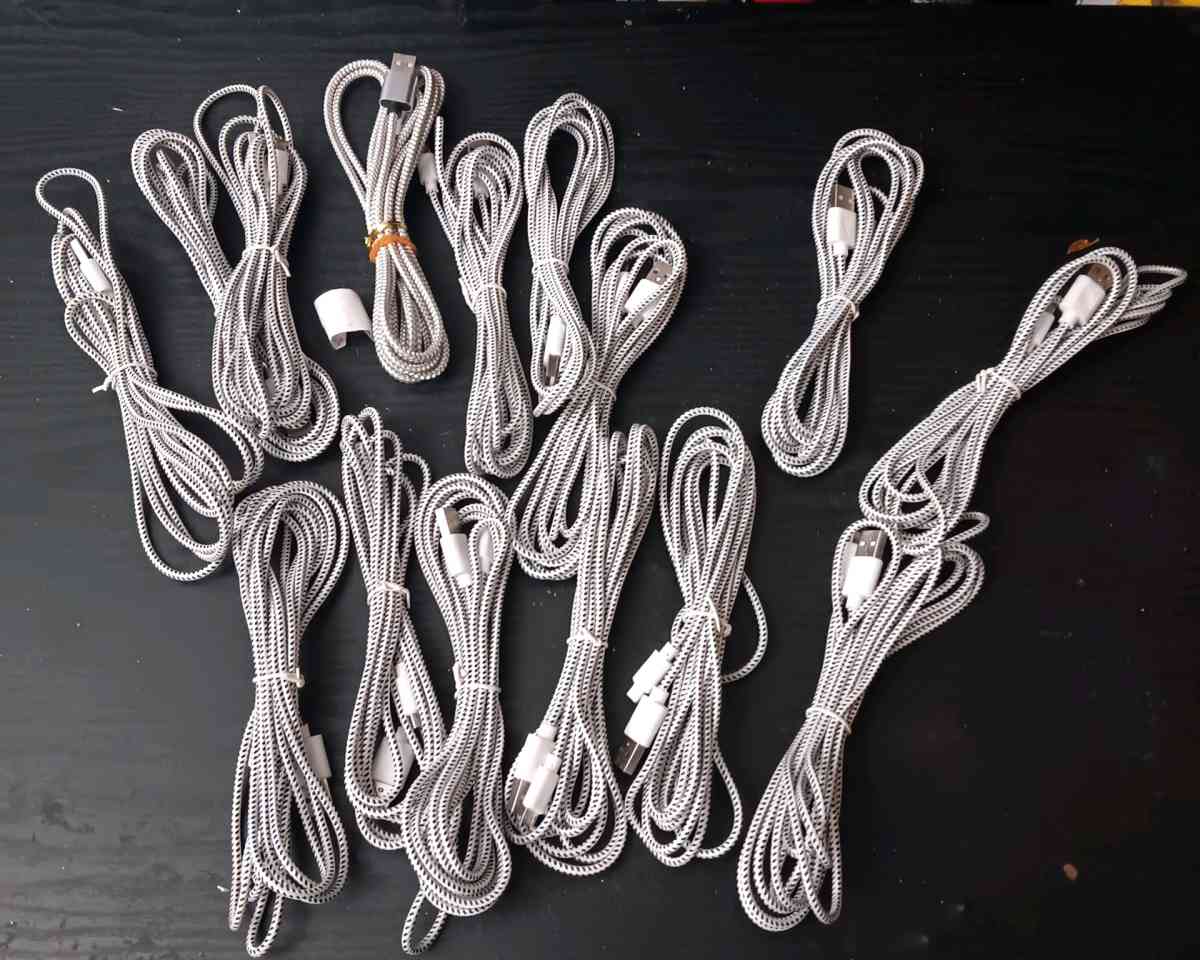 10FT MICRO USB CHARGING CABLES