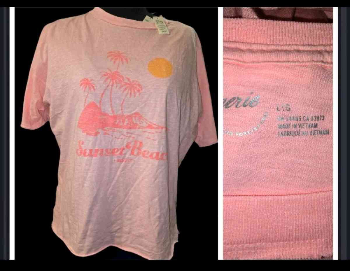 Aerie Sunset Beach Resort graphic TEE  NWT