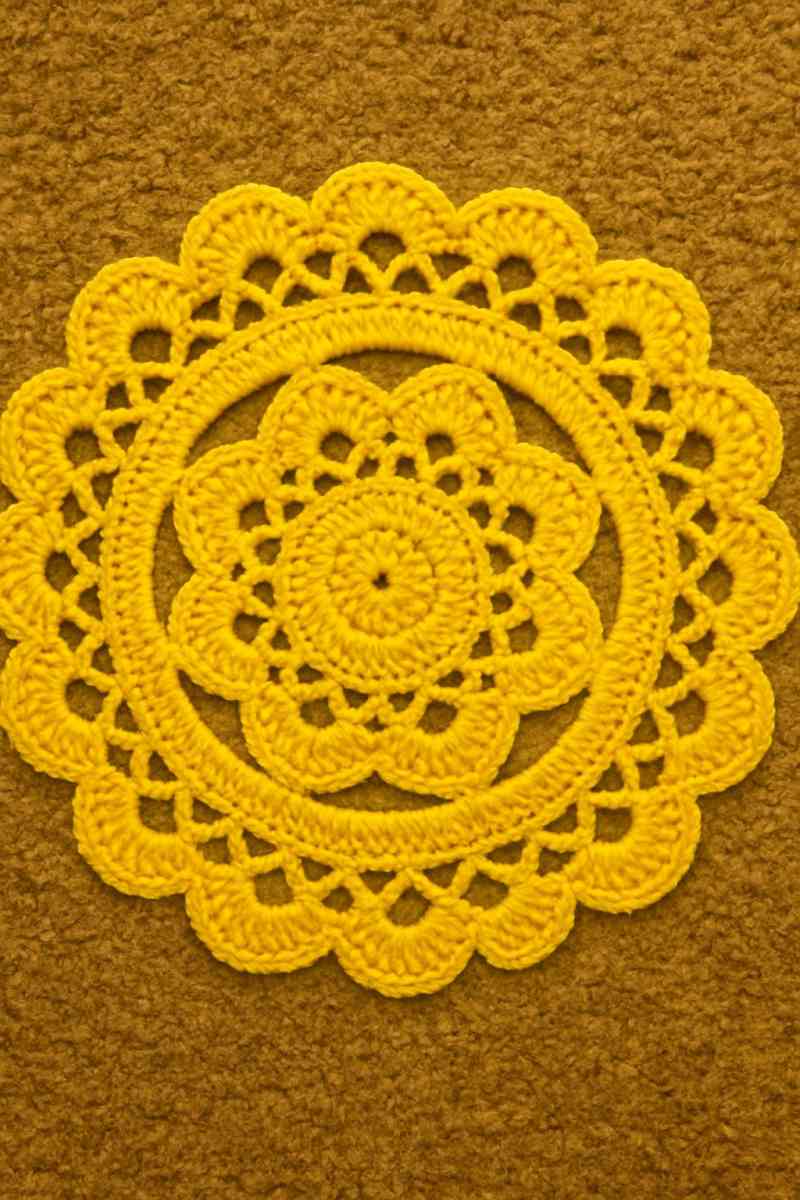 crochet table doilies set of 4