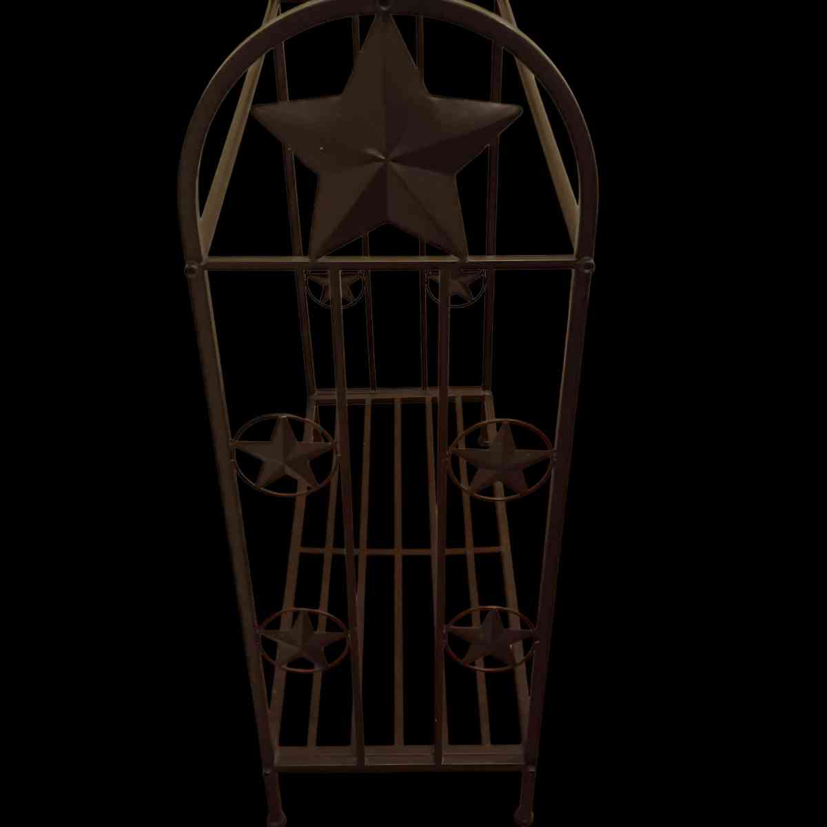 Rustic Metal Quilt Rack 3Tier Display Stand Western Star Tex - Philadelphia, Pennsylvania - FleaMarketBay