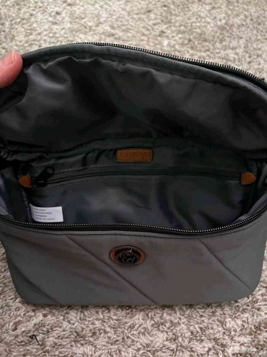 Joan  David High Density Nylon Passport Sling Bag