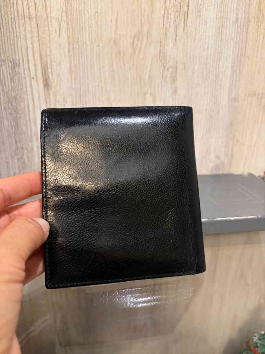 Vintage Christian Dior black bifold wallet