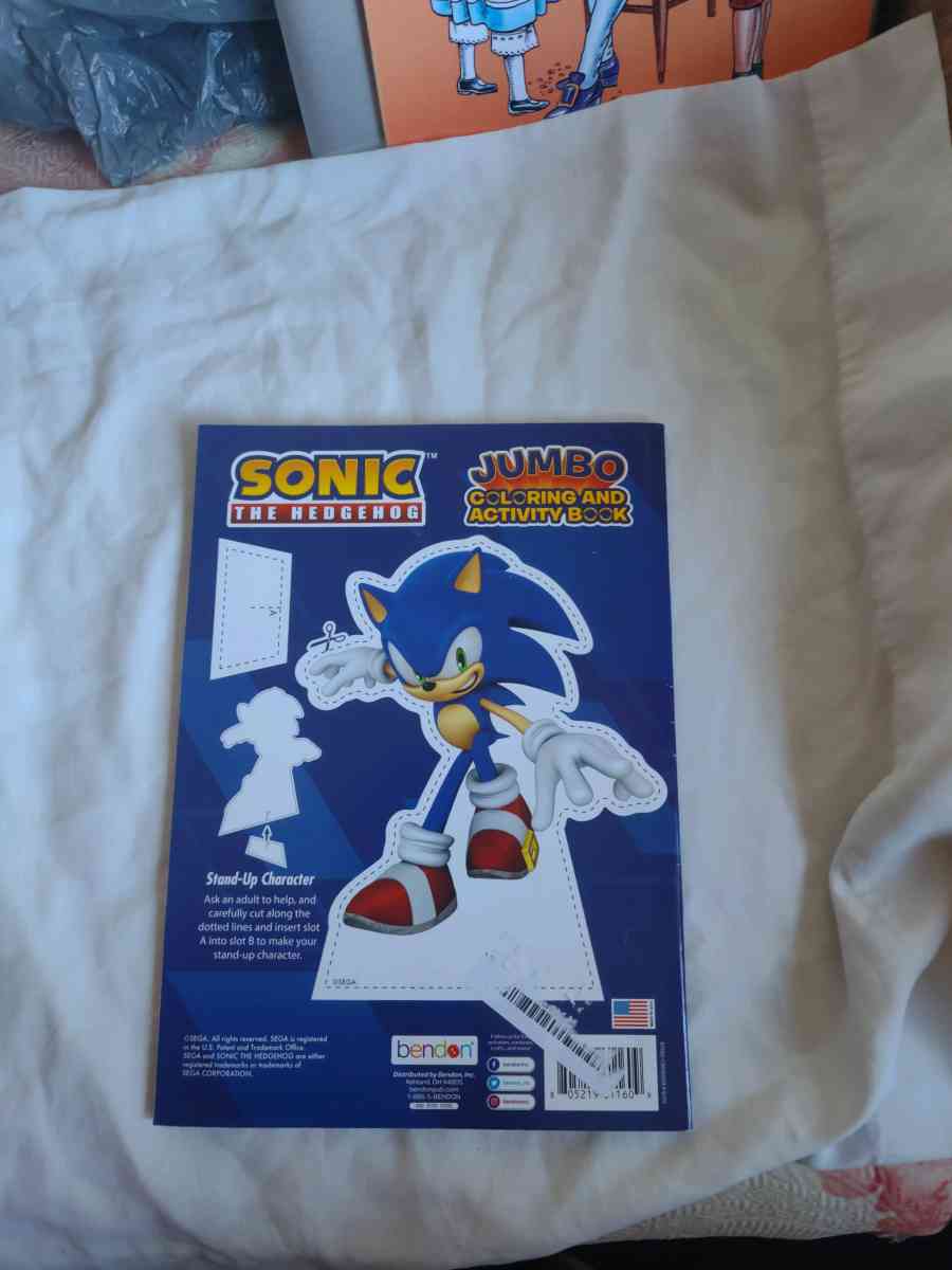 Sonic and Hedgehog activity and coloring book - Gary, Indiana - FleaMarketBay