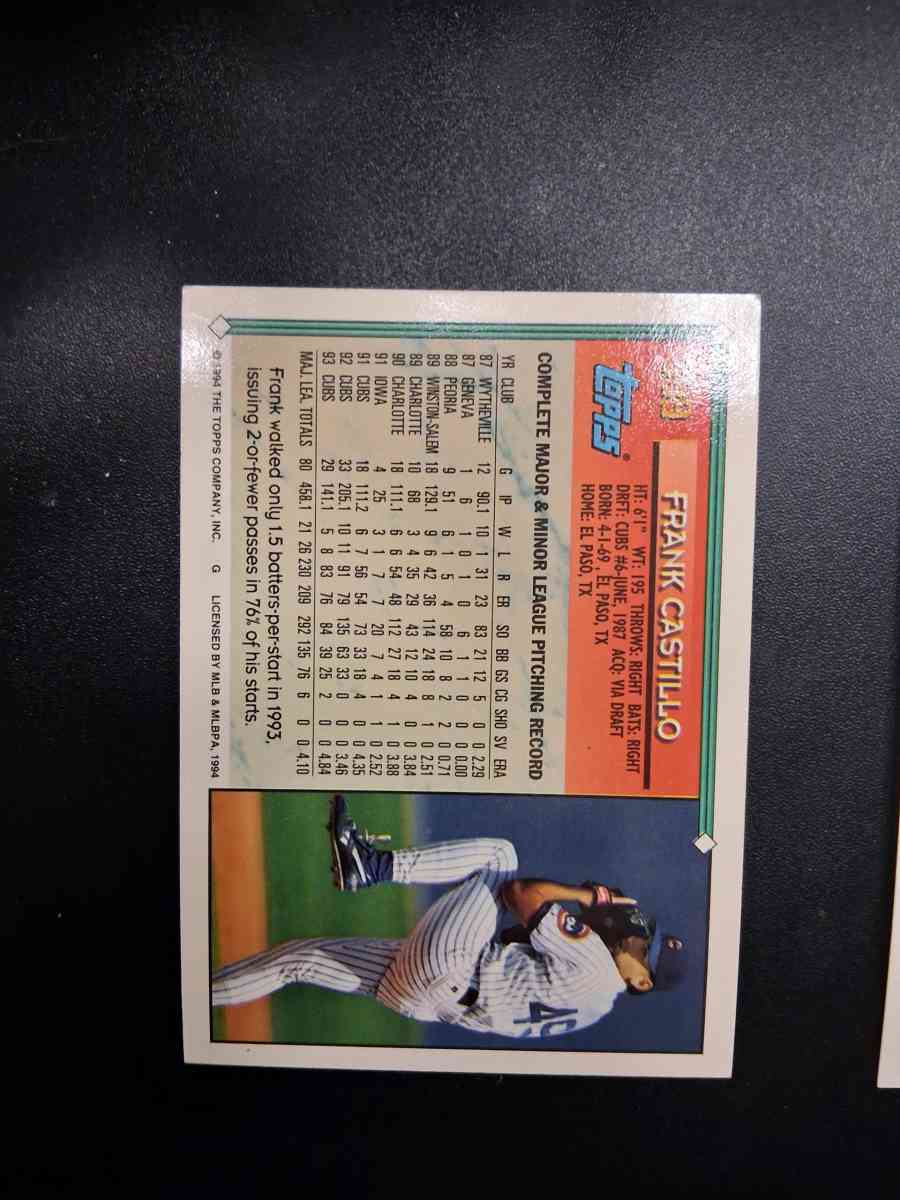 Frank Castillo card 399