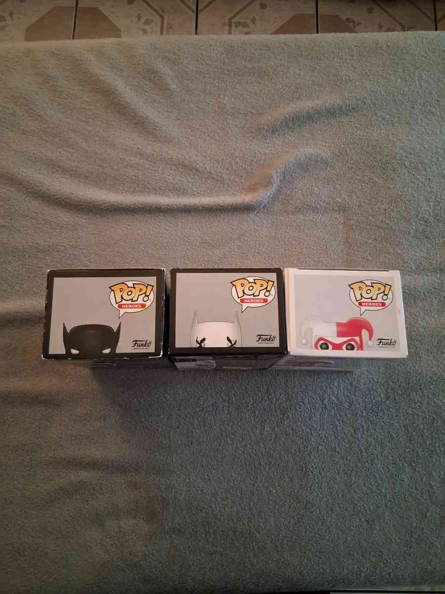 3 Batman Funko Pop Figures
