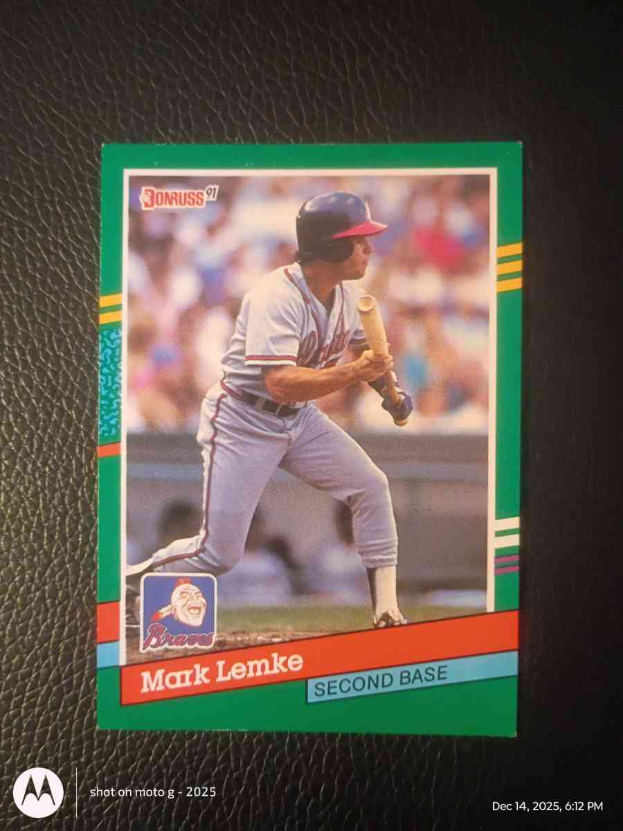 Mark Lemke Baseball Card