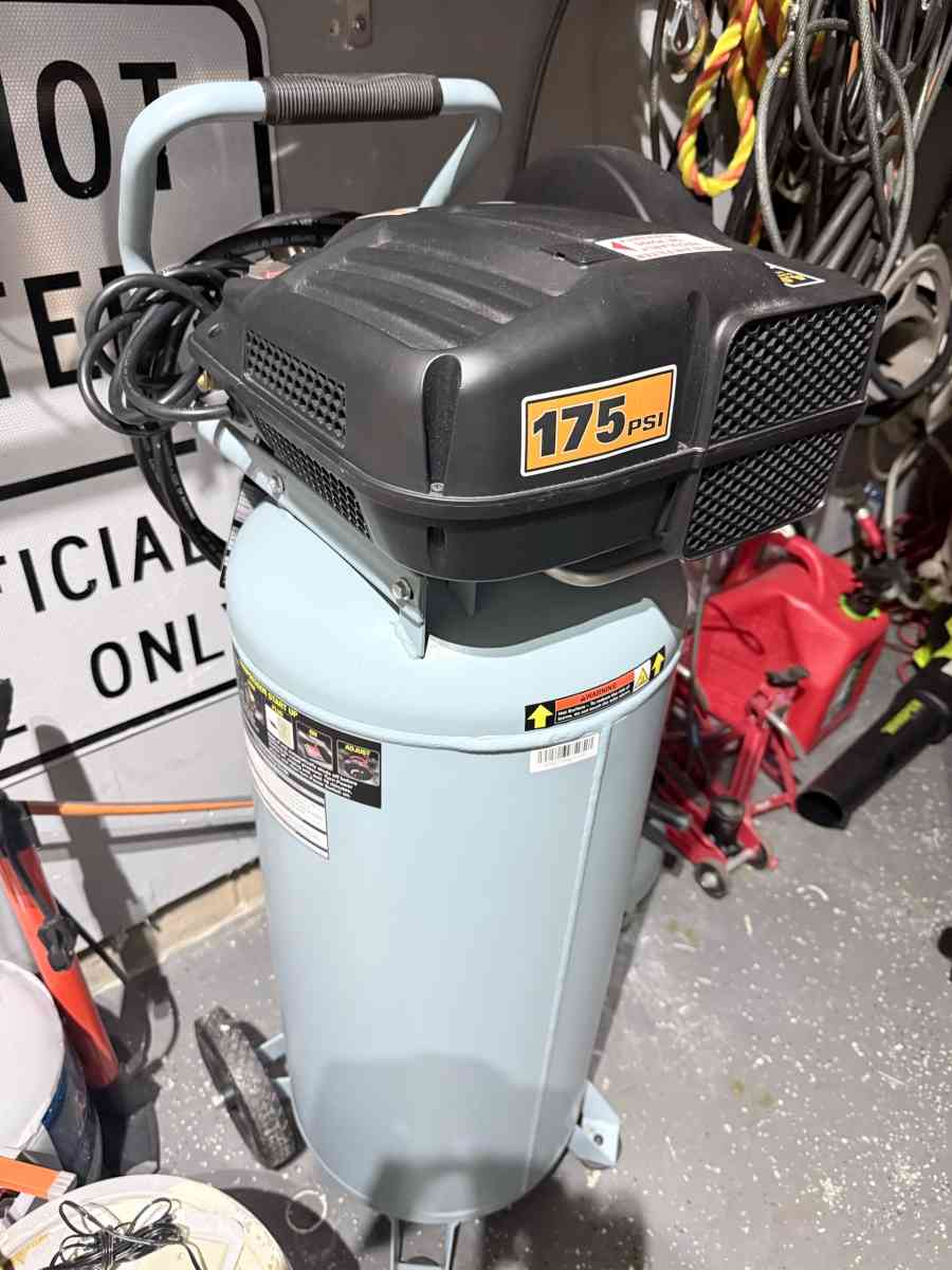 McGraw 21 Gallon 175 PSI Vertical Air Compressor  Retractabl