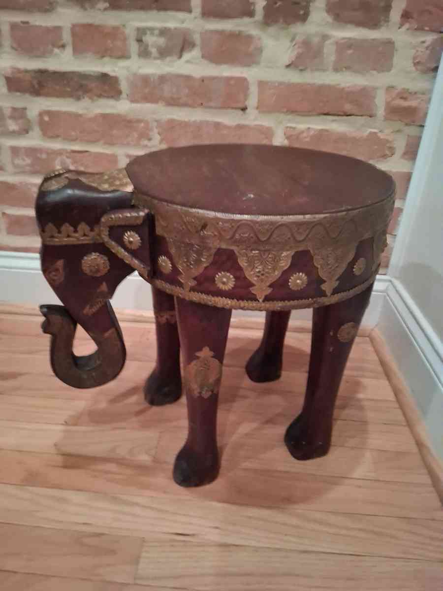 Wooden Elephant Stool
