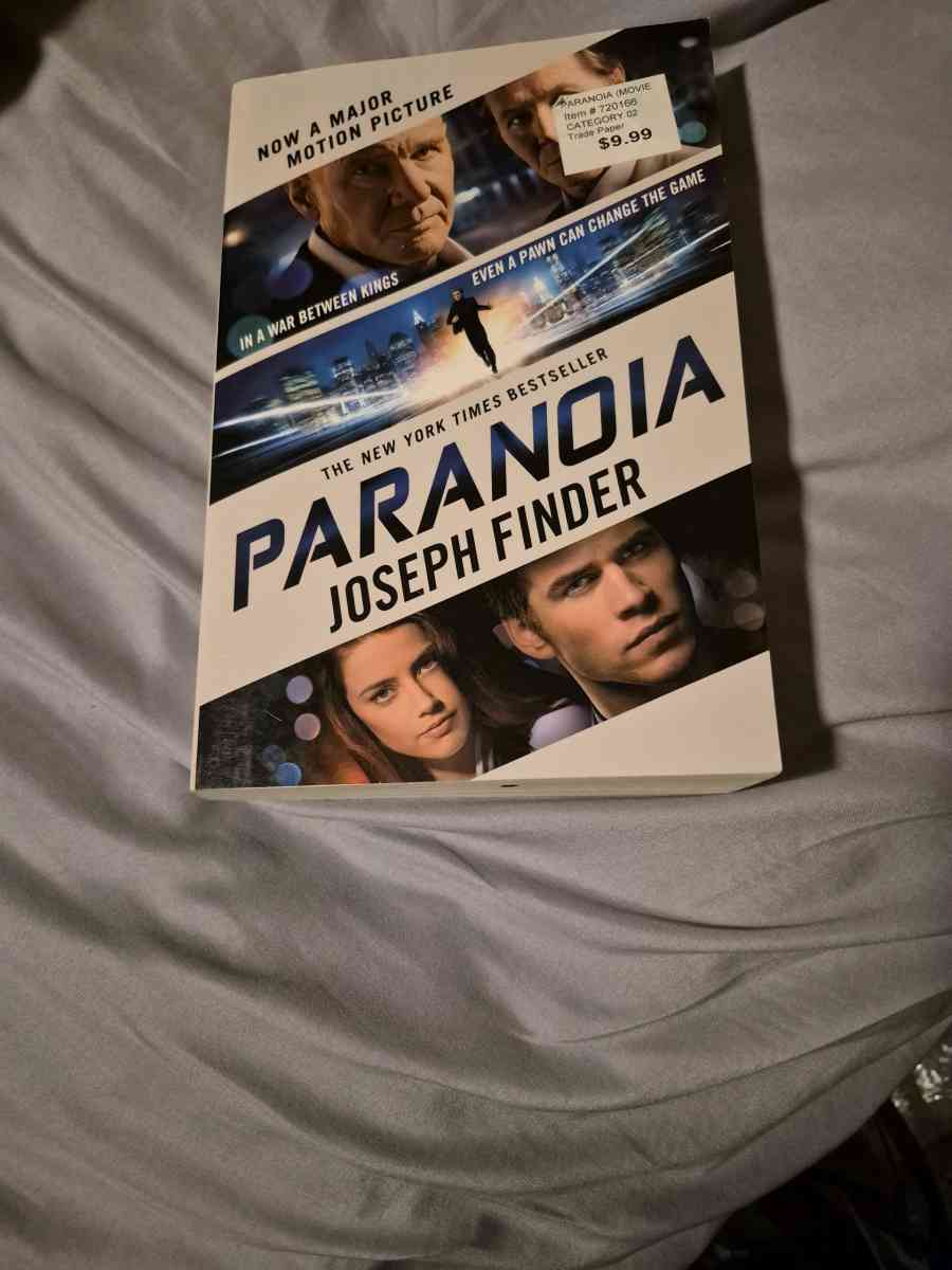 BRAND NEW Paranoia by Joseph Finder - New Baltimore, Michigan - FleaMarketBay