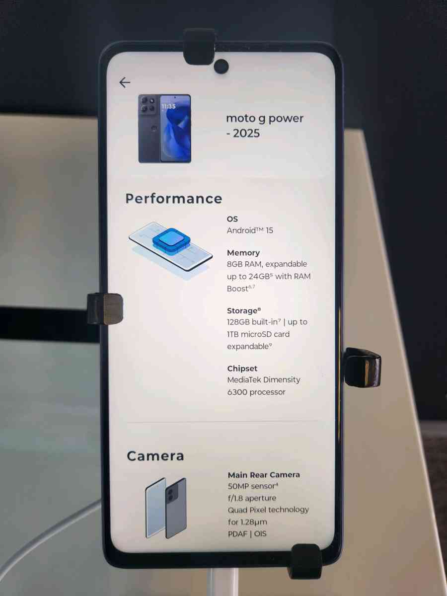 Motorola Moto G Power 2025 5G 128GB Blue