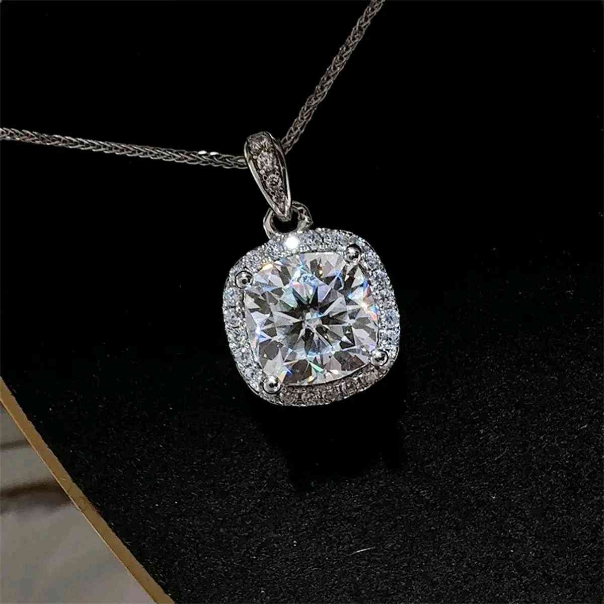 5 Carat Moissanite 925 Sterling Silver Necklace